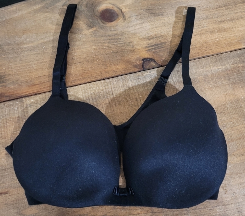 Victoria Secret Lined Demi Black Bra 34D